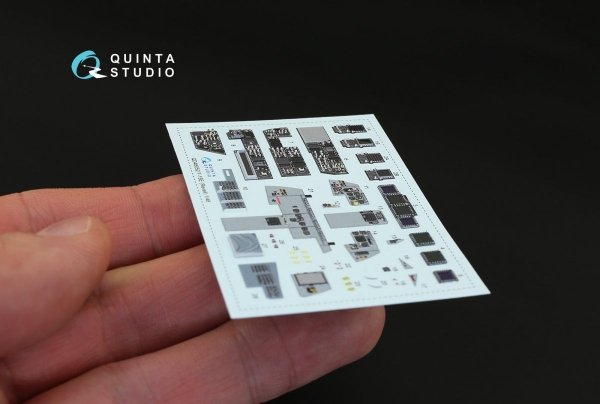 Quinta Studio QD48052 F-15E 3D-Printed &amp; coloured Interior on decal paper (for Revell kit) 1/48