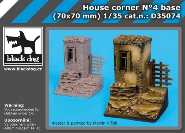 Black Dog D35074 House corner N°4 base 1/35