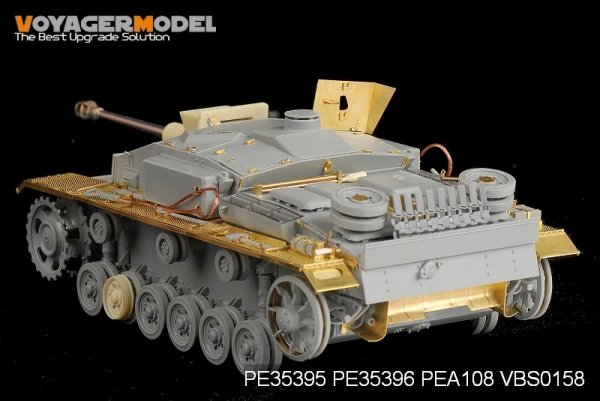 Voyager Model PE35395 WWII German StuG.III Ausf.F8 Late Production Basic For DRAGON 6644 1/35