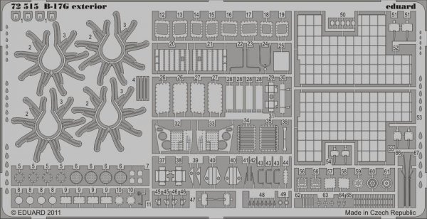 Eduard 72515 B-17G exterior 1/72 REVELL