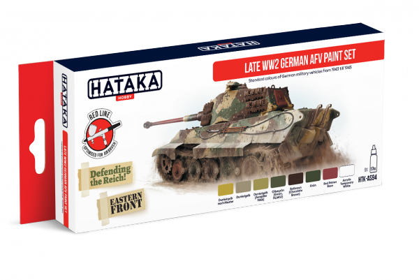 Hataka HTK-AS94 Late WW2 German AFV paint set (8x17ml)