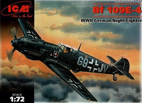 ICM 72134 Bf 109E-4 WWII German Night Fighter (1:72)