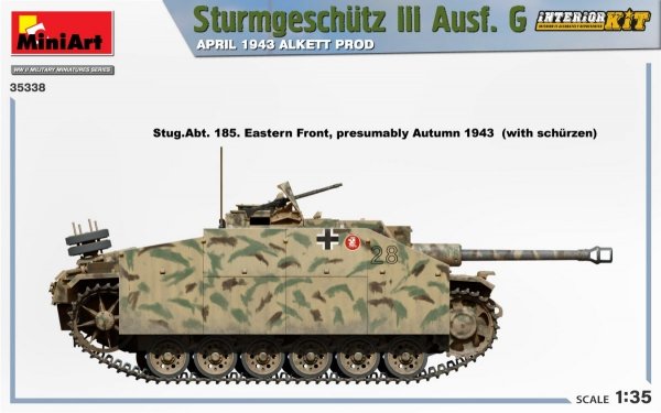 Mini Art 35338 Sturmgeschutz III Ausf. G APRIL 1943 ALKETT PROD. INTERIOR KIT 1/35