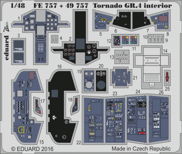 Eduard FE757 Tornado GR.4 interior REVELL 1/48