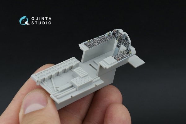 Quinta Studio QDS-48598 F-15C Late/F-15J Late 3D-Printed &amp; coloured Interior on decal paper (Hasegawa) (Small version) 1/48