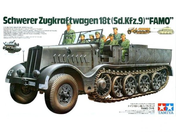 Tamiya 35239 German 18-Ton Heavy Half-Track FAMO (1:35)