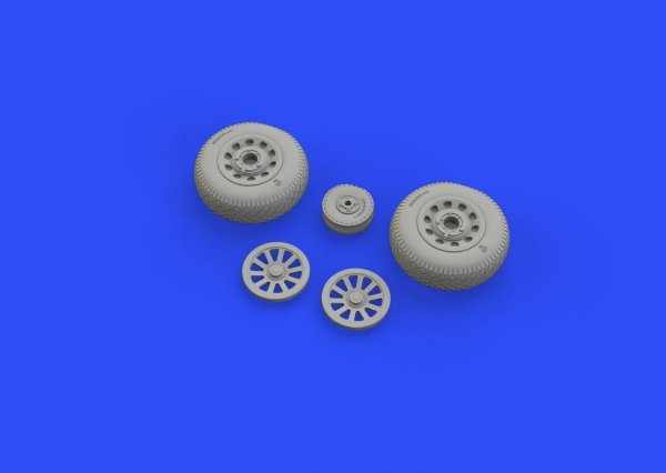 Eduard 648513 P-51D wheels pointed cross tread 1/48 EDUARD