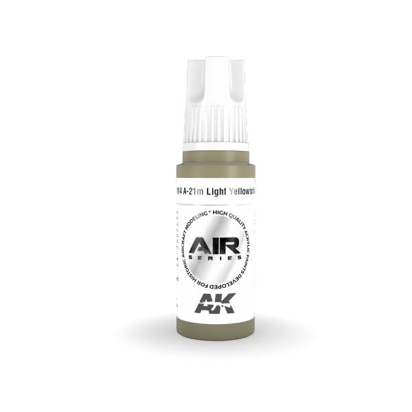 AK Interactive AK11914 A-21M LIGHT YELLOWISH BROWN – AIR 17ml