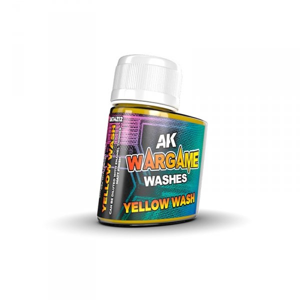 AK Interactive AK14212 YELLOW WASH – WARGAME SERIES 35ml