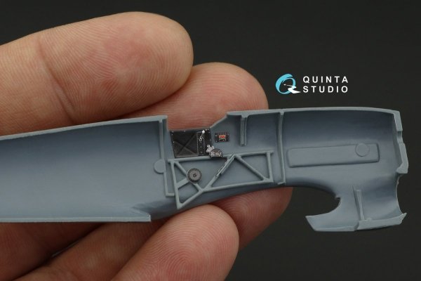 Quinta Studio QD72035 Hawker Typhoon Mk.1b (early) 3D-Printed &amp; coloured Interior on decal paper (Brengun) 1/72