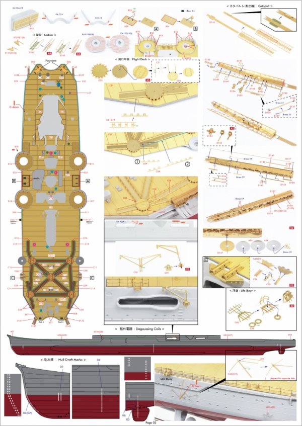 Pontos 37035F1 IJN Heavy Cruiser Mogami 1942 Detail Up Set 1/350