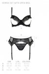 KERRIA SET WITH OPEN BRA