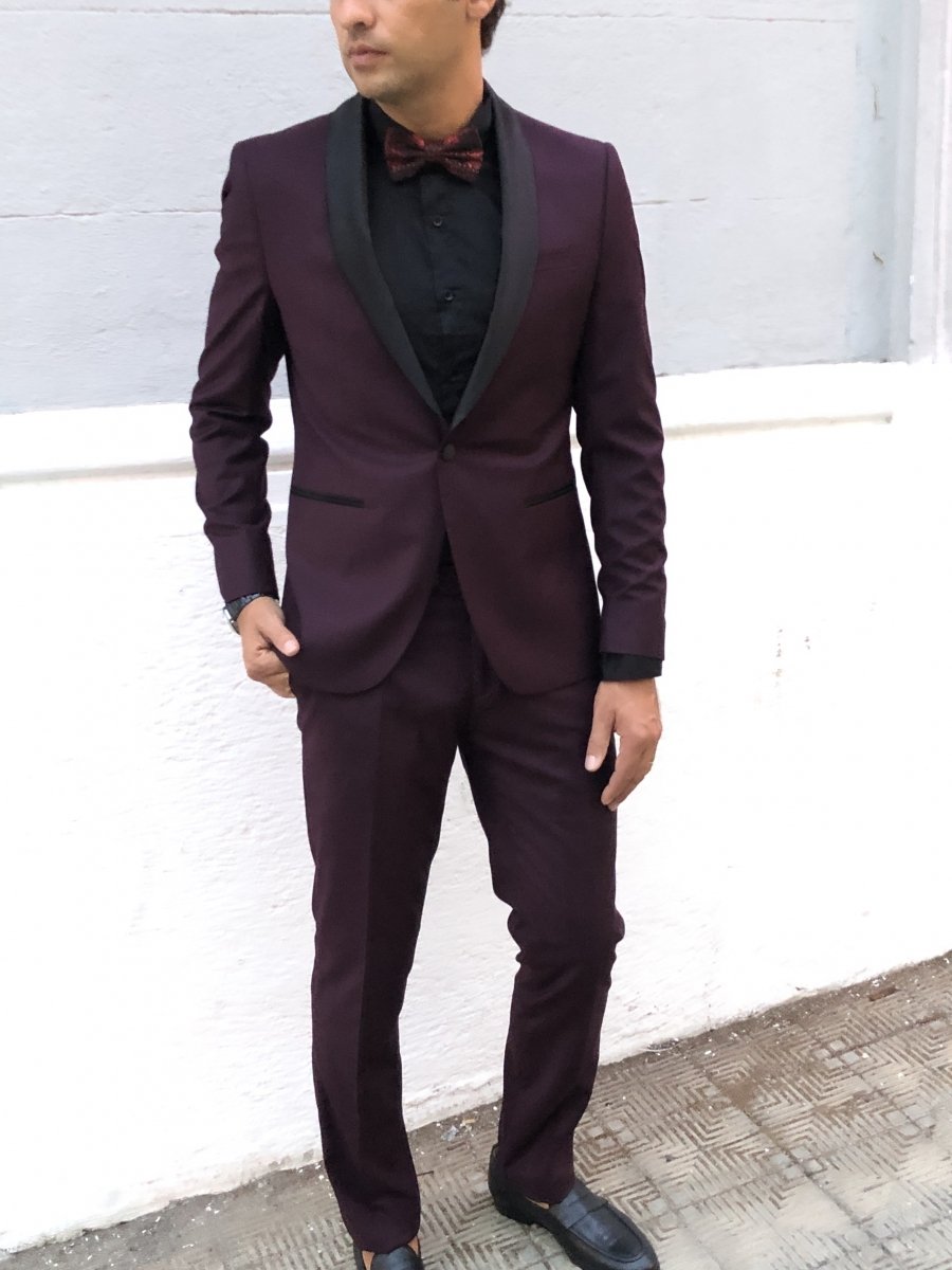 vestito elegante bordeaux