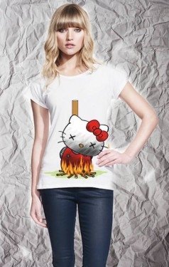T-shirt divertente - Stampa Hello Kitty