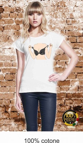 T-shirt donna - Bianca - Immagini sexy