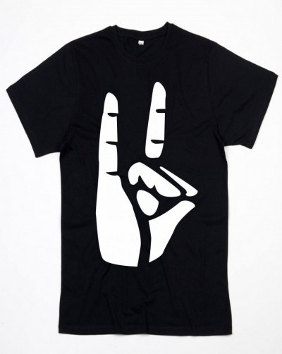 T shirt  lunga nera - Rap