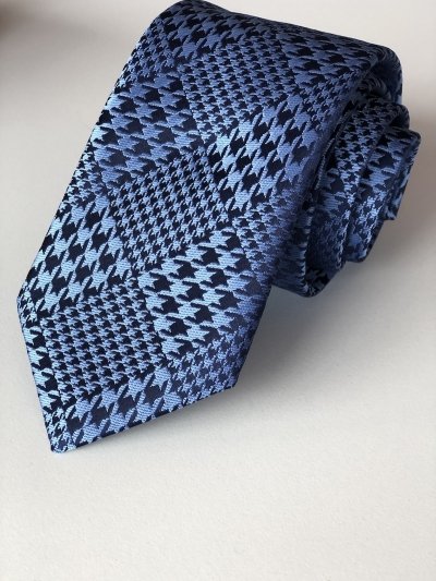 Elegancki siwy krawat - Slim