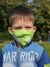 maska przeciwpyłowa dla dziecka zielona