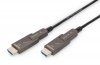 Kabel DIGITUS połączeniowy hybrydowy AOC HDMI 2.0 Premium High Speed Ethernet 4K60Hz UHD HDMI D/A HDMI D/A M/M czarny 15m