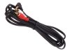 Kabel audio Maclean MCTV-827 kątowy miniJack 3,5mm (M) - 2xRCA (M), 10m, czarny
