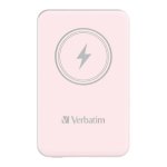 Powerbank Verbatim Charge 'n' Go Magnetic Wireless 5000mAh USB-C PD 3.0 Pink