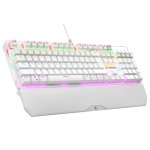 Klawiatura przewodowa Rampage KB-R86 gamingowa mechaniczna UMBRA Blue Switch biała