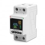 Miernik zużycia energii Qoltec Jednofazowy | DIN35 | Historia pomiaru | Wi-Fi | TUYA