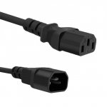 Kabel zasilający Qoltec IEC C13/C14 | 3x1.5mm2 | 1.8m