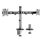 Uchwyt przegubowy na dwa monitory Deluxe Ergo Office ER-449, 17&quot;-32&quot;, max. 9kg