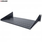 Półka do szafy 19" Intellinet 250mm 2U perforowana, czarna