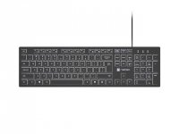 Klawiatura przewodowa Natec Herring Glow US białe podświetlenie 