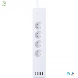 Listwa zasilająca Smart Woox Wi-Fi 4 Gniazda, 4xUSB
