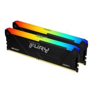 Pamięć DDR4 Kingston Fury Beast RGB 16GB (2x8GB) 3600MHz CL17 1,35V czarna