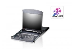 Konsola LCD 17&quot; KVM ATEN KL1508AM (KL1508AM-AXA-AG) Dual Rail 8-port. kat.5