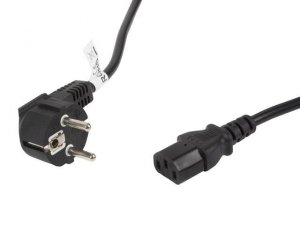 Kabel zasilający Lanberg CEE 7/7 -&gt; IEC 320 C13 5m VDE czarny