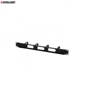 Organizer Kabli Intellient Rack 19&quot; 1U 4x48mm, czarny