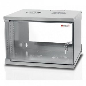Szafa wisząca TechlyPro ECO 19&quot; 9U/450mm zmontowana, szara