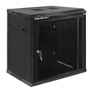 Szafa RACK Qoltec 19&quot; | 12U | 450x600x635 | Perforowane drzwi | Wisząca