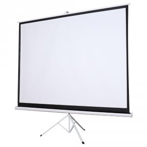 Ekran projekcyjny Silelis ET-1 100&quot; (180x180 cm, 1:1), zwijany automatycznie, trójnożny statyw/stojak