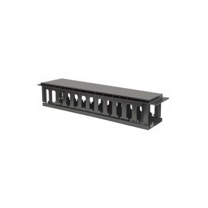 Organizer kabli Techly Rack 19&quot; 2U, czarny