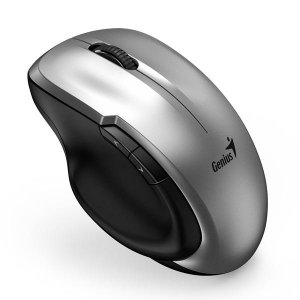 Mysz bezprzewodowa Genius Ergo 8200S Srebrna Cichy klik