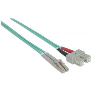 Światłowód krosowy TechlyPro LC-SC duplex 50/125 OM3, MM 1m