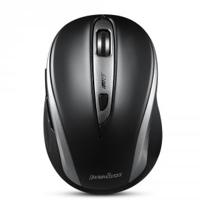 Mysz bezprzewodowa Perixx PERIMICE-721 optyczna 1600dpi 2.4 GHz, czarna, silent, cicha, bezklikowa