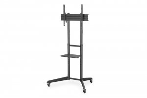 Stojak mobilny pojedynczy z półką DIGITUS 1xLCD max. 70&quot; max. 50kg