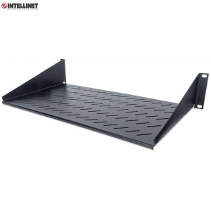 Półka do szafy 19&quot; Intellinet 250mm 2U perforowana, czarna