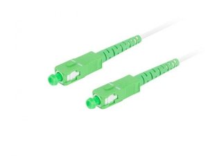 Patchcord światłowodowy Lanberg SM SC/APC-SC/APC SIMPLEX 3.0mm G657B3 20m biały