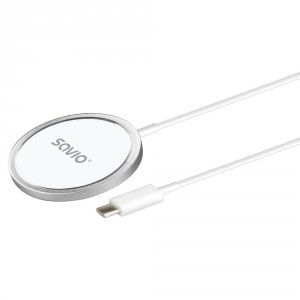 Ładowarka bezprzewodowa magnetyczna SAVIO LA-11 15W Indukcyjna