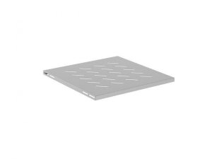 Półka do szaf 19&quot; 600 mm Lanberg (1U / 480 x 475 mm udźwig do 120 kg, Montaż 4 punktowy) Szara
