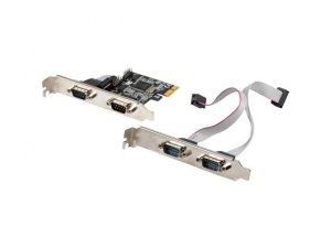 Karta Lanberg PCI Express -&gt; COM 9Pin x4 + śledzie low profile