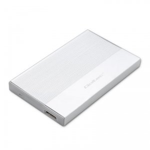 Obudowa/kieszeń Qoltec na dysk SSD HDD 2.5&quot; | SATA | USB 3.0 | Super speed 5Gb/s | 2TB | Srebrny